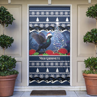 New Zealand Tui Bird Christmas Door Cover Pohutukawa Xmas Tree Meri Kirihimete