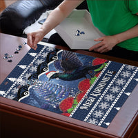 New Zealand Tui Bird Christmas Puzzle Pohutukawa Xmas Tree Meri Kirihimete