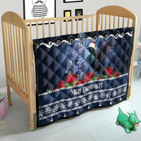 New Zealand Tui Bird Christmas Quilt Pohutukawa Xmas Tree Meri Kirihimete