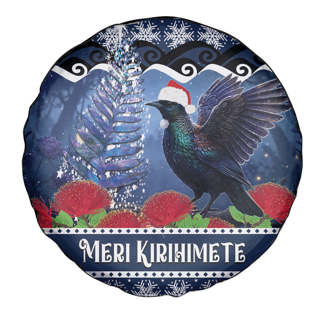 New Zealand Tui Bird Christmas Spare Tire Cover Pohutukawa Xmas Tree Meri Kirihimete
