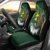 Kea Bird Kowhai New Zealand Car Seat Cover Mountain Landscape Maori Art