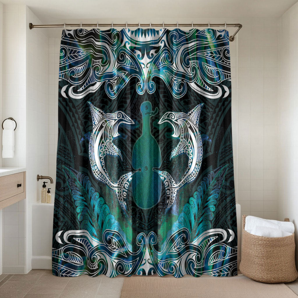 New Zealand Kotiate Weapon Bathroom Set Aotearoa Mango Paua Shell Maori Pattern