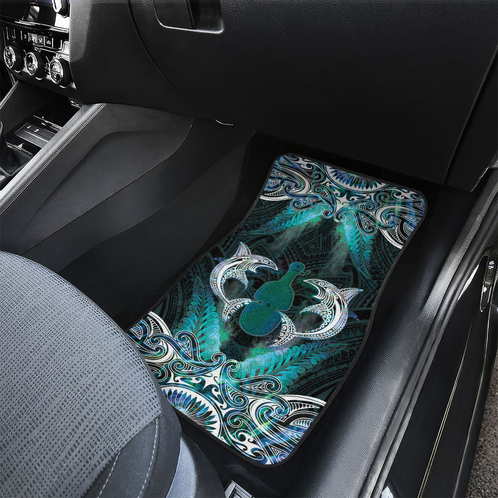 New Zealand Kotiate Weapon Car Mats Aotearoa Mango Paua Shell Maori Pattern