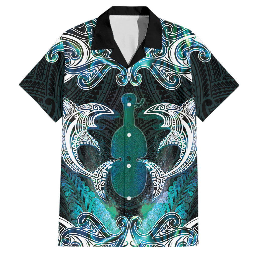 New Zealand Kotiate Weapon Family Matching Off The Shoulder Long Sleeve Dress and Hawaiian Shirt Aotearoa Mango Paua Shell Maori Pattern