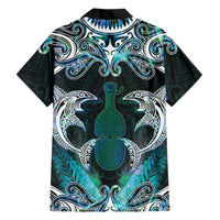 New Zealand Kotiate Weapon Family Matching Puletasi and Hawaiian Shirt Aotearoa Mango Paua Shell Maori Pattern