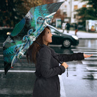 New Zealand Kotiate Weapon Umbrella Aotearoa Mango Paua Shell Maori Pattern