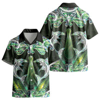 New Zealand Mere Pounamu Weapon Kid Hawaiian Shirt Aotearoa Mango Paua Shell Maori Pattern LT22 - Polynesian Pride