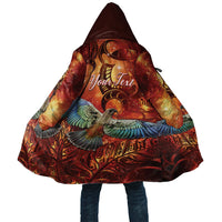 New Zealand Kea Bird Matariki Personalised Cloak Silver Fern Maori Pattern