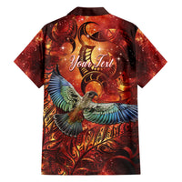 New Zealand Kea Bird Matariki Personalised Family Matching Long Sleeve Bodycon Dress and Hawaiian Shirt Silver Fern Maori Pattern