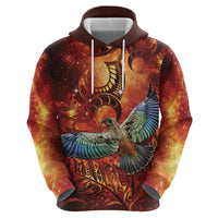 New Zealand Kea Bird Matariki Personalised Hoodie Silver Fern Maori Pattern LT22 - Polynesian Pride