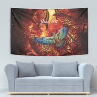 New Zealand Kea Bird Matariki Personalised Tapestry Silver Fern Maori Pattern LT22 - Polynesian Pride