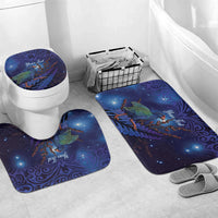 Takahe New Zealand Personalised Bathroom Set Harakeke Silver Fern Maori Pattern