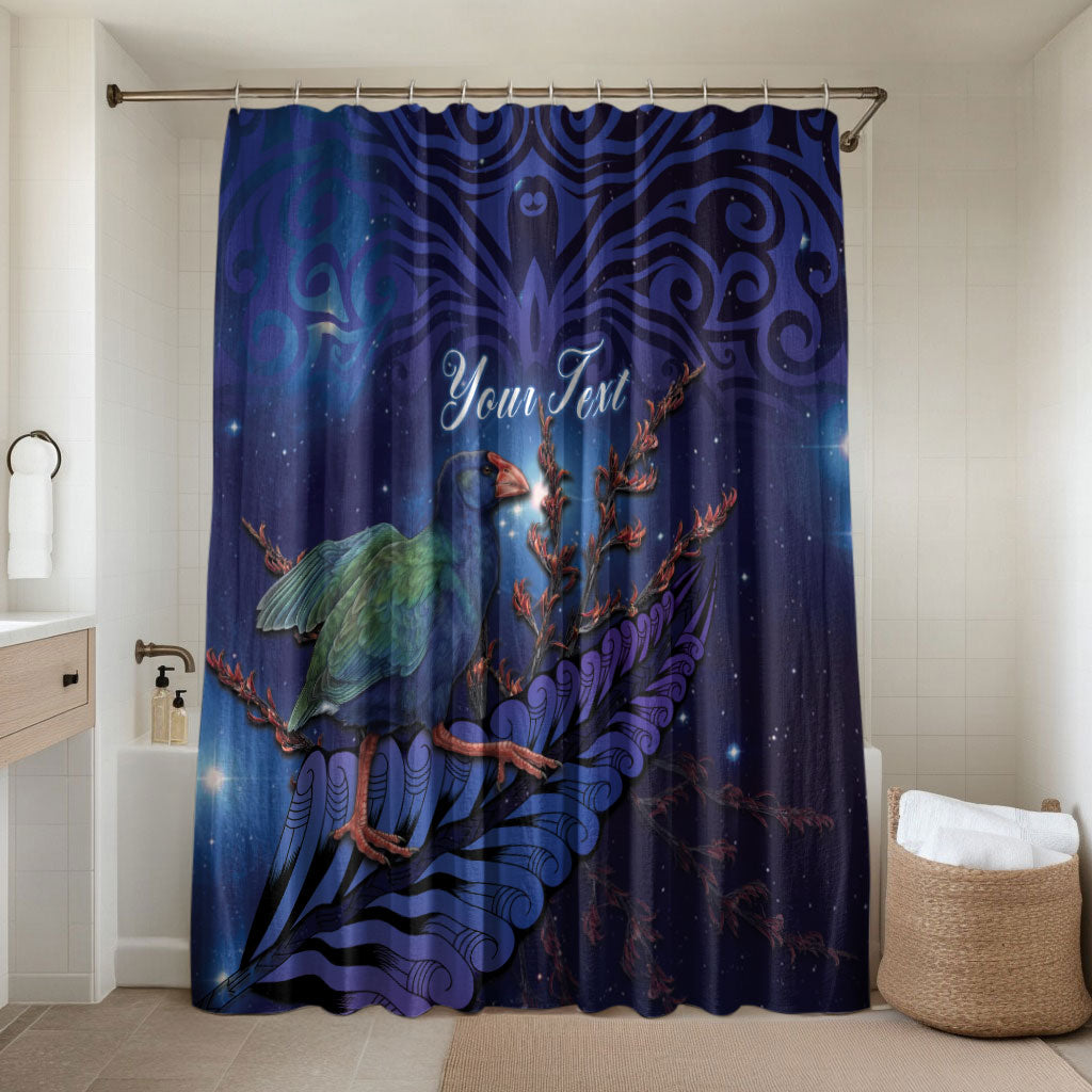 Takahe New Zealand Personalised Bathroom Set Harakeke Silver Fern Maori Pattern