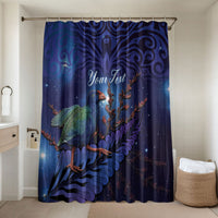 Takahe New Zealand Personalised Bathroom Set Harakeke Silver Fern Maori Pattern