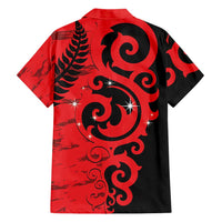 New Zealand Matariki Family Matching Off Shoulder Short Dress and Hawaiian Shirt Maori New Year Koru Pattern