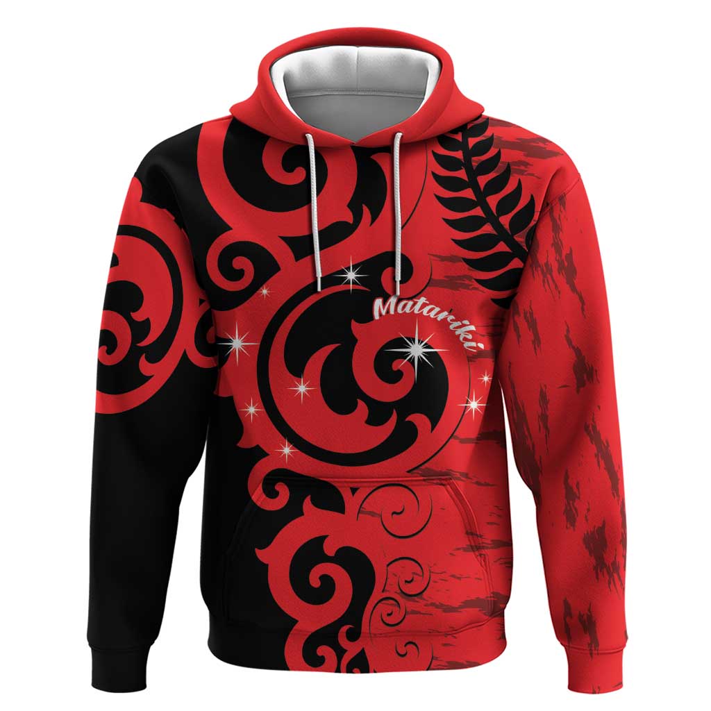New Zealand Matariki Hoodie Maori New Year Koru Pattern