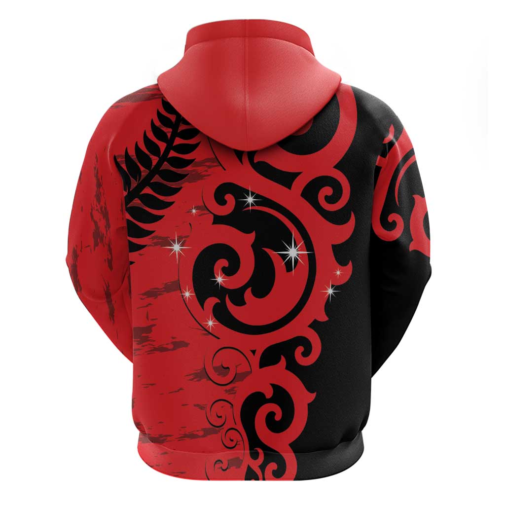 New Zealand Matariki Hoodie Maori New Year Koru Pattern LT22 - Polynesian Pride
