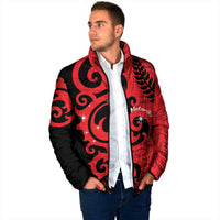 New Zealand Matariki Padded Jacket Maori New Year Koru Pattern