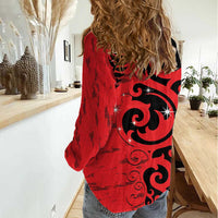 New Zealand Matariki Women Casual Shirt Maori New Year Koru Pattern LT22 - Polynesian Pride