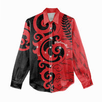 New Zealand Matariki Women Casual Shirt Maori New Year Koru Pattern LT22 - Polynesian Pride