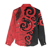 New Zealand Matariki Women Casual Shirt Maori New Year Koru Pattern LT22 - Polynesian Pride