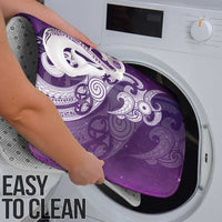 New Zealand Matariki Bathroom Set Maori Manaia Galaxy Silver Fern Purple Color