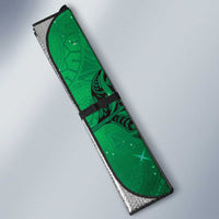 New Zealand Matariki Auto Sun Shade Maori Manaia Galaxy Silver Fern Green Color