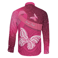 New Zealand Breast Cancer Awareness Family Matching Summer Maxi Dress and Hawaiian Shirt Pink Ribbon Butterfly Maori Pattern
