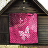 New Zealand Breast Cancer Awareness Quilt Pink Ribbon Butterfly Maori Pattern LT22 - Polynesian Pride