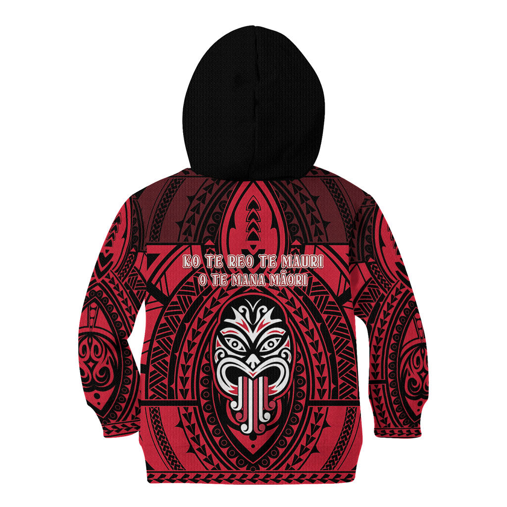 New Zealand Maori Language Week Kid Hoodie Te Wiki O Te Reo Maori Hei Tiki LT22 - Polynesian Pride