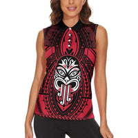 New Zealand Maori Language Week Women Sleeveless Polo Shirt Te Wiki O Te Reo Maori Hei Tiki LT22 - Polynesian Pride