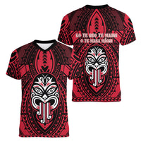 New Zealand Maori Language Week Women V-Neck T-Shirt Te Wiki O Te Reo Maori Hei Tiki LT22 - Polynesian Pride