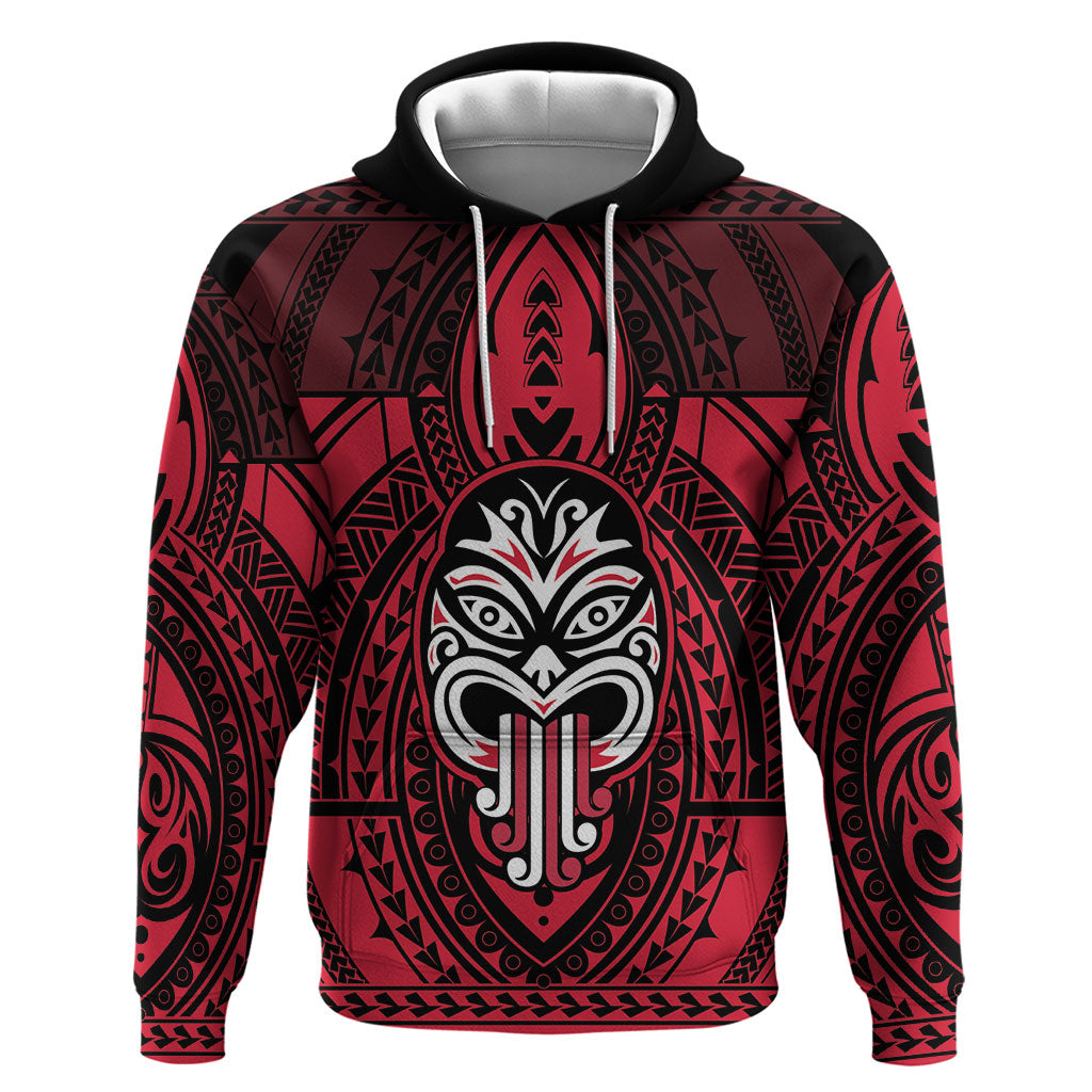 New Zealand Maori Language Week Zip Hoodie Te Wiki O Te Reo Maori Hei Tiki LT22 Pullover Hoodie Red - Polynesian Pride