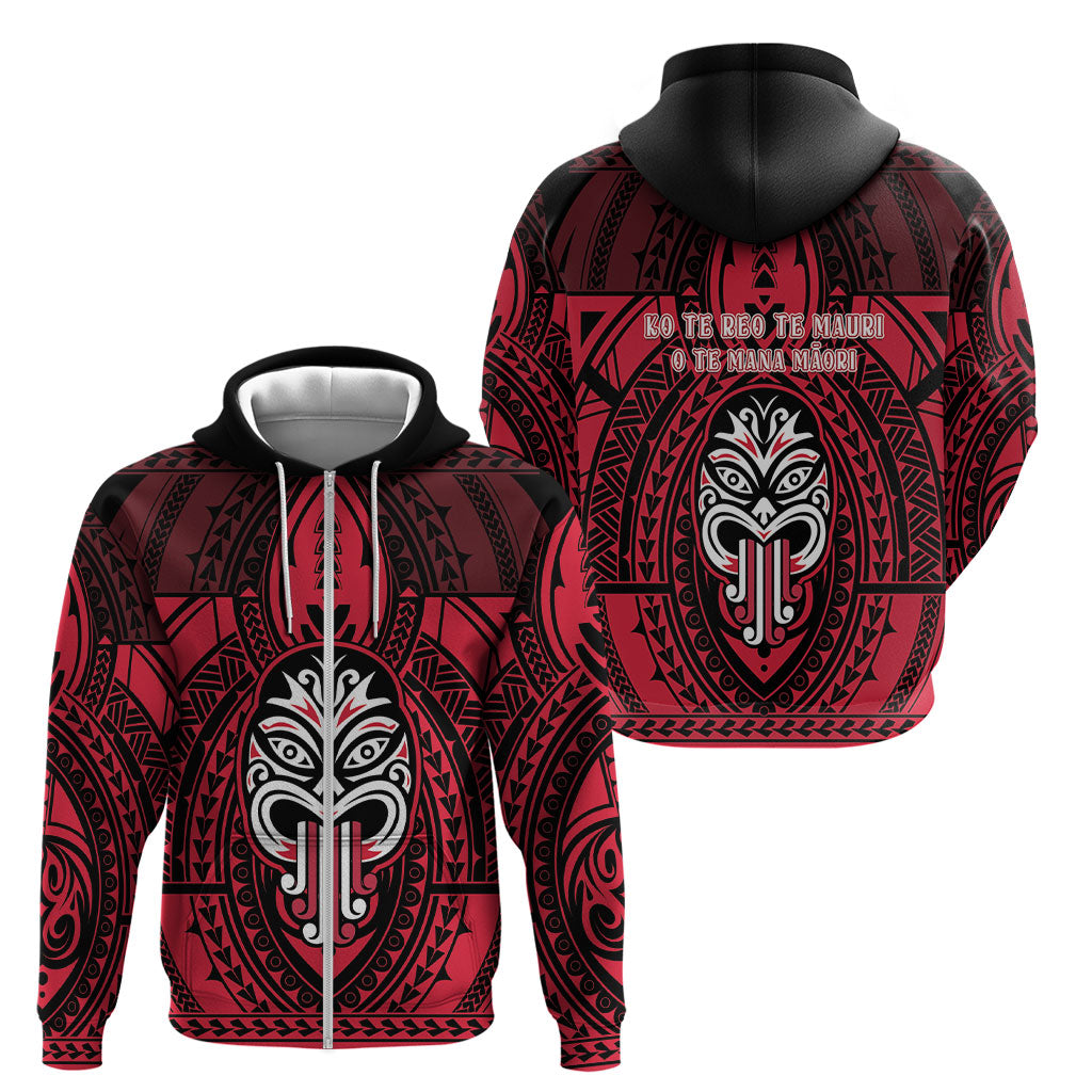 New Zealand Maori Language Week Zip Hoodie Te Wiki O Te Reo Maori Hei Tiki LT22 - Polynesian Pride