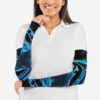 New Zealand Matariki Arm Sleeves Maori Humpback Whale Galaxy LT22 - Polynesian Pride