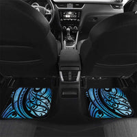New Zealand Matariki Car Mats Maori Humpback Whale Galaxy LT22 Set 2pcs - Back Blue - Polynesian Pride