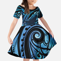 New Zealand Matariki Family Matching Mermaid Dress and Hawaiian Shirt Maori Humpback Whale Galaxy