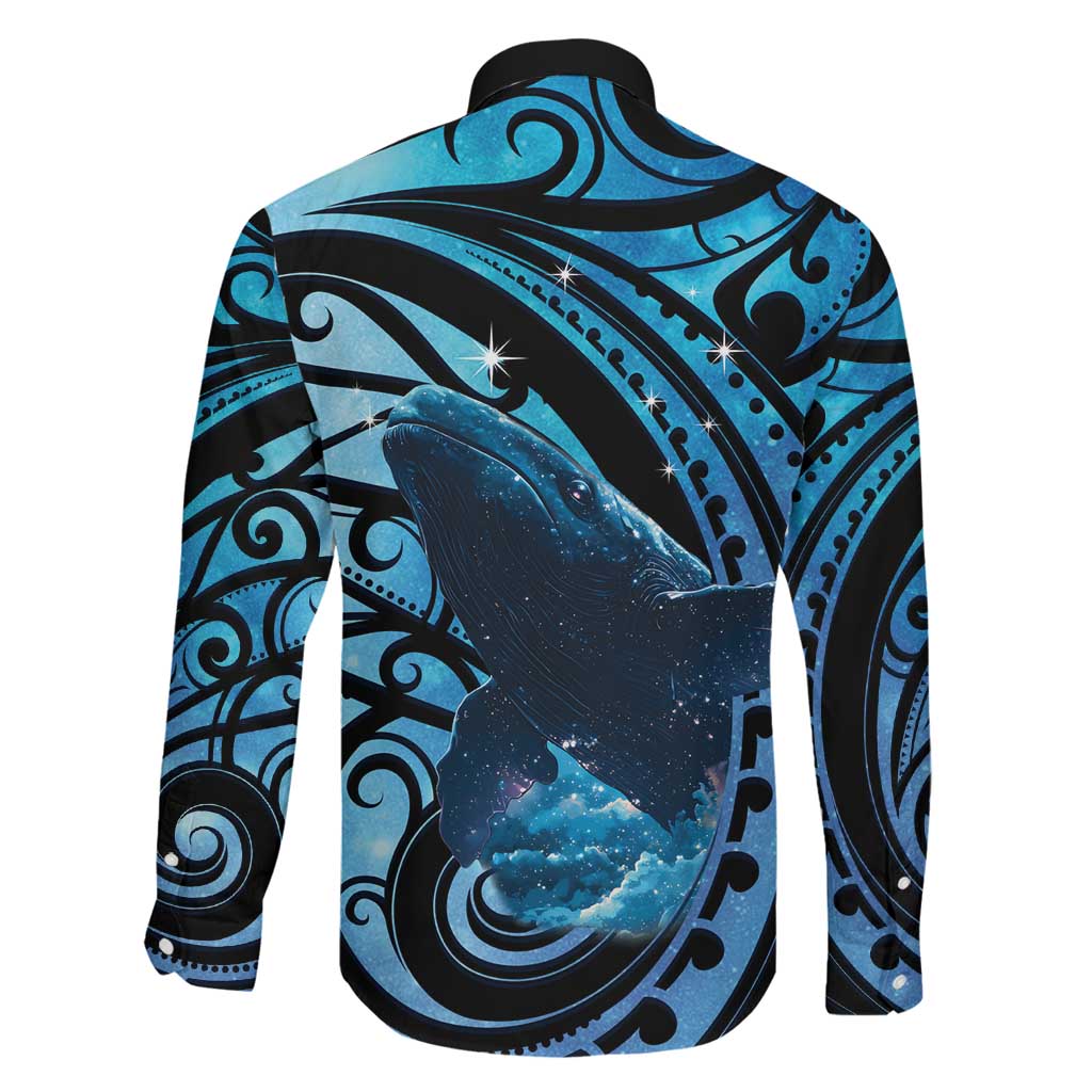 New Zealand Matariki Family Matching Mermaid Dress and Hawaiian Shirt Maori Humpback Whale Galaxy