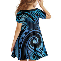 New Zealand Matariki Family Matching Puletasi and Hawaiian Shirt Maori Humpback Whale Galaxy