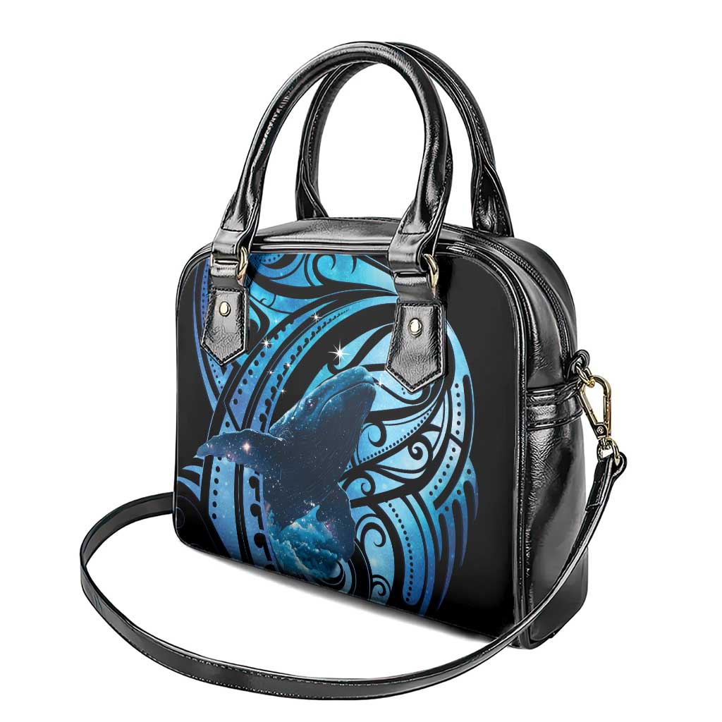 New Zealand Matariki Shoulder Handbag Maori Humpback Whale Galaxy LT22 - Polynesian Pride