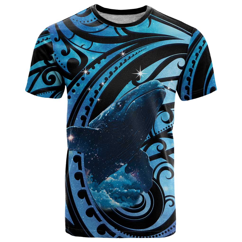 New Zealand Matariki T Shirt Maori Humpback Whale Galaxy