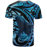 New Zealand Matariki T Shirt Maori Humpback Whale Galaxy LT22 - Polynesian Pride