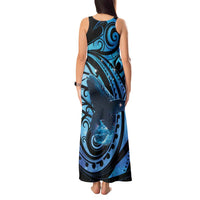 New Zealand Matariki Tank Maxi Dress Maori Humpback Whale Galaxy LT22 - Polynesian Pride