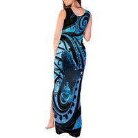 New Zealand Matariki Tank Maxi Dress Maori Humpback Whale Galaxy LT22 - Polynesian Pride