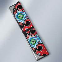 Papua New Guinea Pidgin Language Week Auto Sun Shade Halo Olgeta Tok Pisin Wik Bird Of Paradise Oro Batik LT22 - Polynesian Pride