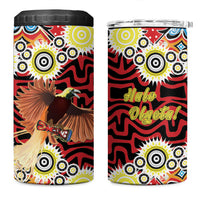 Papua New Guinea Pidgin Language Week 4 in 1 Can Cooler Tumbler Halo Olgeta Tok Pisin Wik Bird Of Paradise Oro Batik LT22 One Size: 16 oz Red - Polynesian Pride