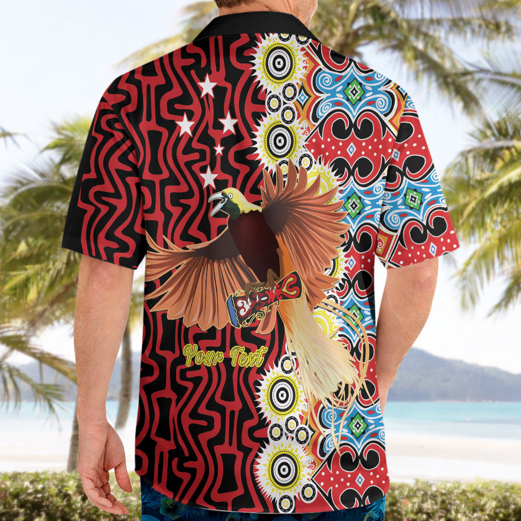 Personalised Papua New Guinea Pidgin Language Week Hawaiian Shirt Halo Olgeta Tok Pisin Wik Bird Of Paradise Oro Batik LT22 - Polynesian Pride