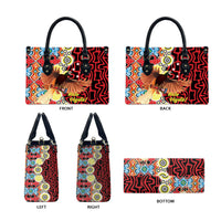 Papua New Guinea Pidgin Language Week Leather Bag Halo Olgeta Tok Pisin Wik Bird Of Paradise Oro Batik LT22 - Polynesian Pride