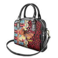 Papua New Guinea Pidgin Language Week Shoulder Handbag Halo Olgeta Tok Pisin Wik Bird Of Paradise Oro Batik LT22 - Polynesian Pride