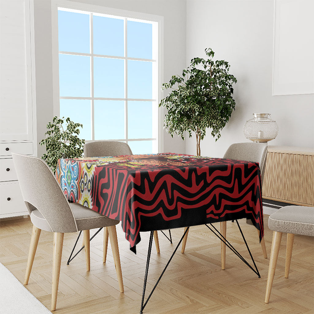 Papua New Guinea Pidgin Language Week Tablecloth Halo Olgeta Tok Pisin Wik Bird Of Paradise Oro Batik LT22 - Polynesian Pride